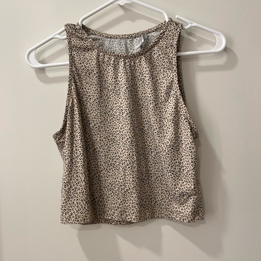 Leopard Soft Crop Top